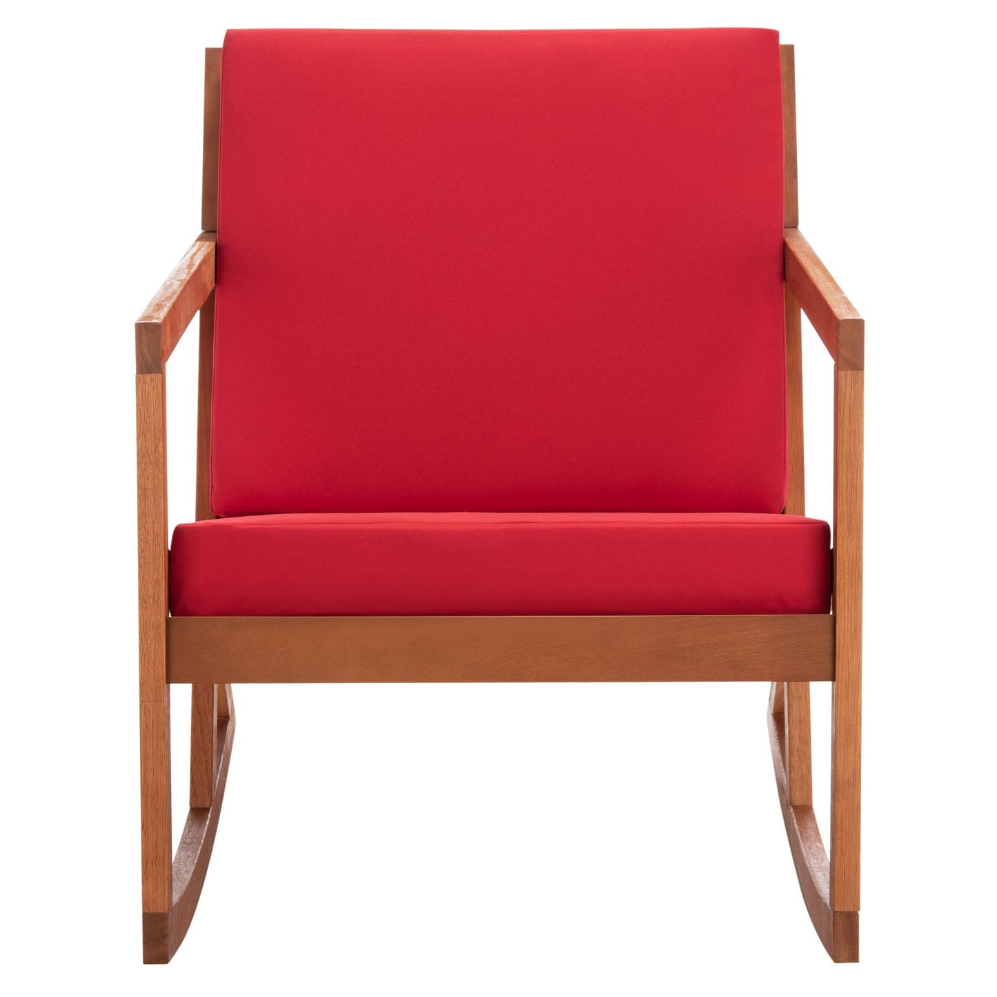 Fauteuil à bascule d'extérieur SAFAVIEH Makaila avec coussin - 66 cm (L) x 79 cm (P) x 97 cm (H)