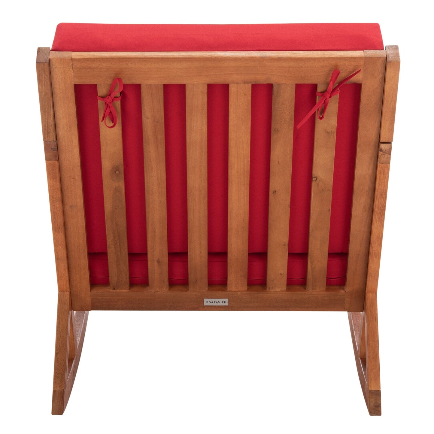 Fauteuil à bascule d'extérieur SAFAVIEH Makaila avec coussin - 66 cm (L) x 79 cm (P) x 97 cm (H)