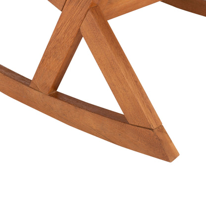 Fauteuil à bascule d'extérieur SAFAVIEH Makaila avec coussin - 66 cm (L) x 79 cm (P) x 97 cm (H)