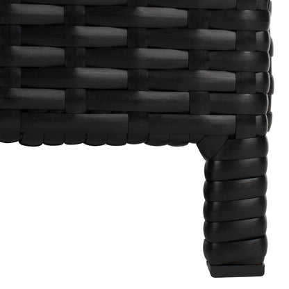 Lit de repos d'extérieur SAFAVIEH Taniyah en osier avec oreiller et coussins - 53 L x 28 P x 62 H