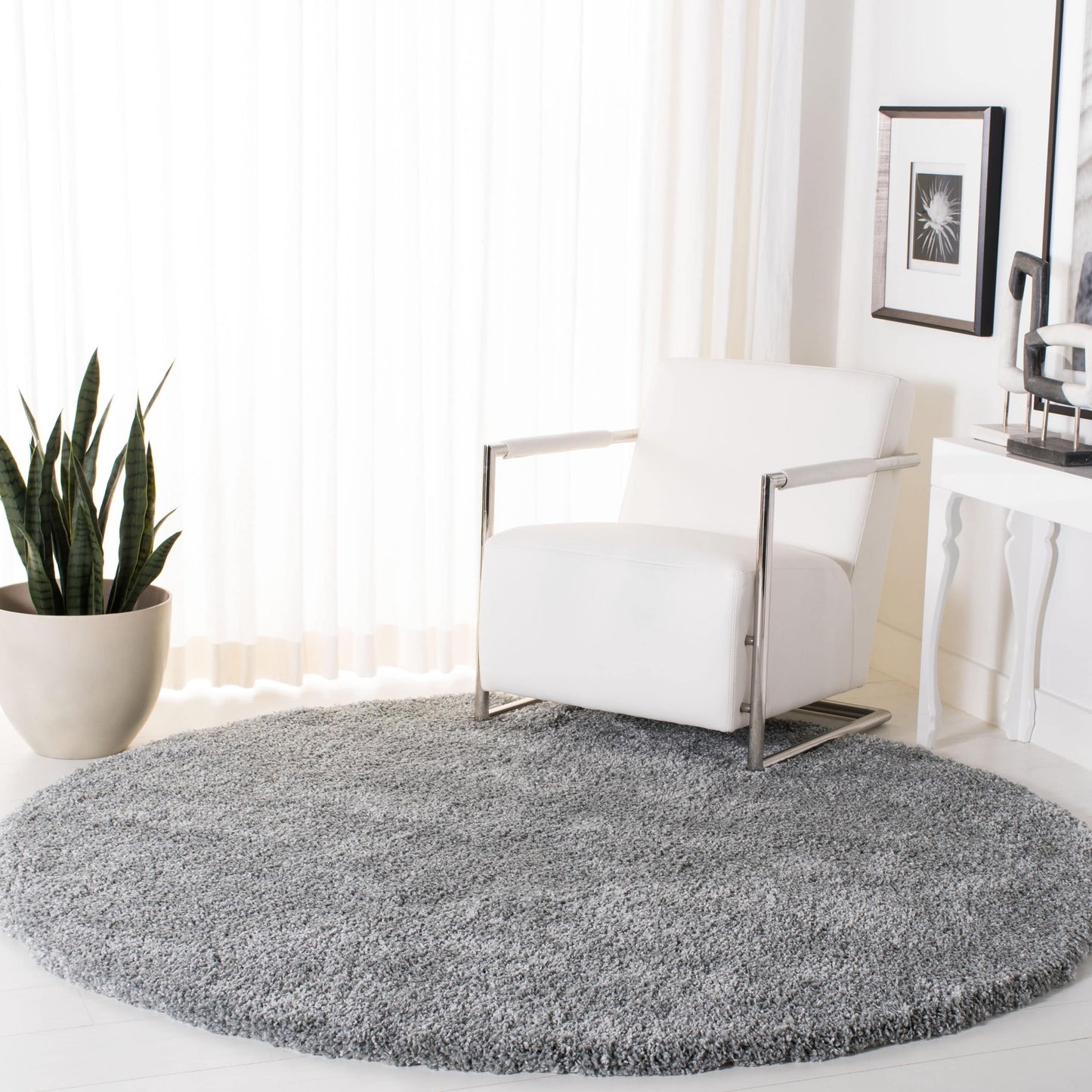 SAFAVIEH Tapis Royal Shag Sannie de 2 pouces d'épaisseur