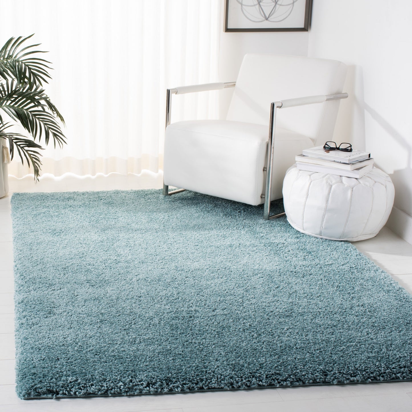 SAFAVIEH Tapis Royal Shag Sannie de 2 pouces d'épaisseur