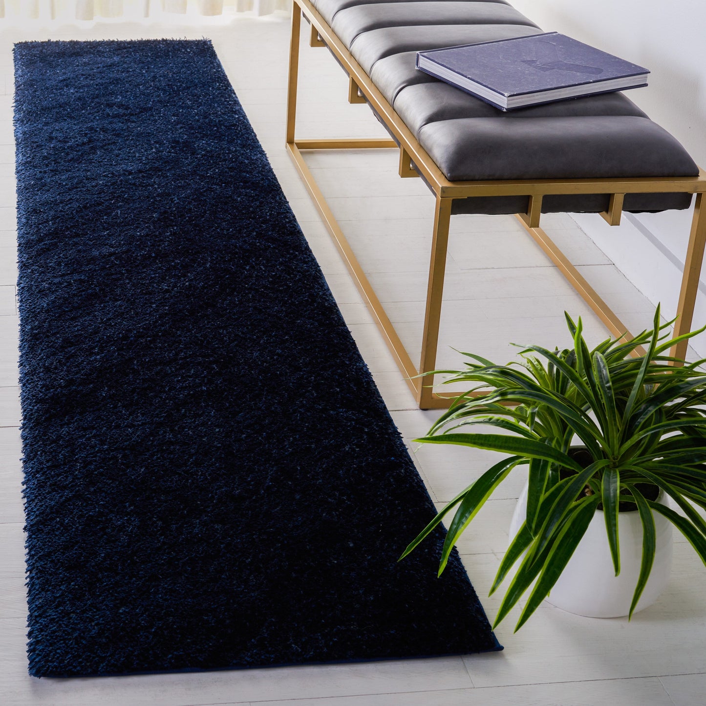 Tapis SAFAVIEH Tahoe Shag Indiana uni de 3 cm d'épaisseur