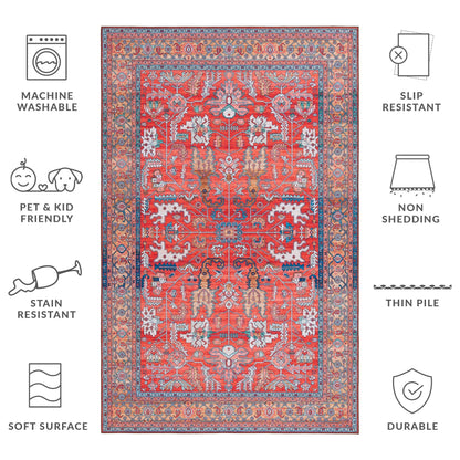 Tapis SAFAVIEH Tucson Annaig Transitionnel Lavable en Machine