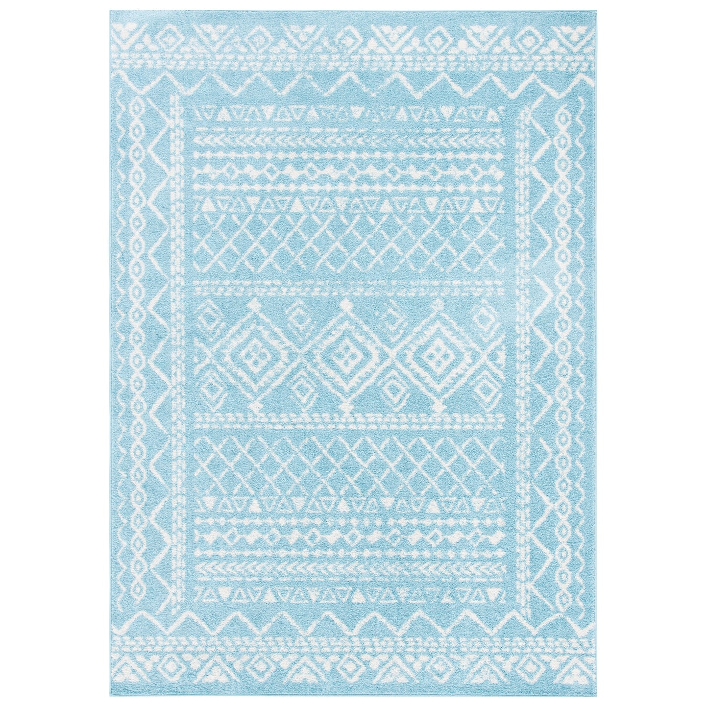 Tapis rustique marocain bohème tribal vieilli SAFAVIEH Tulum Hinnertje