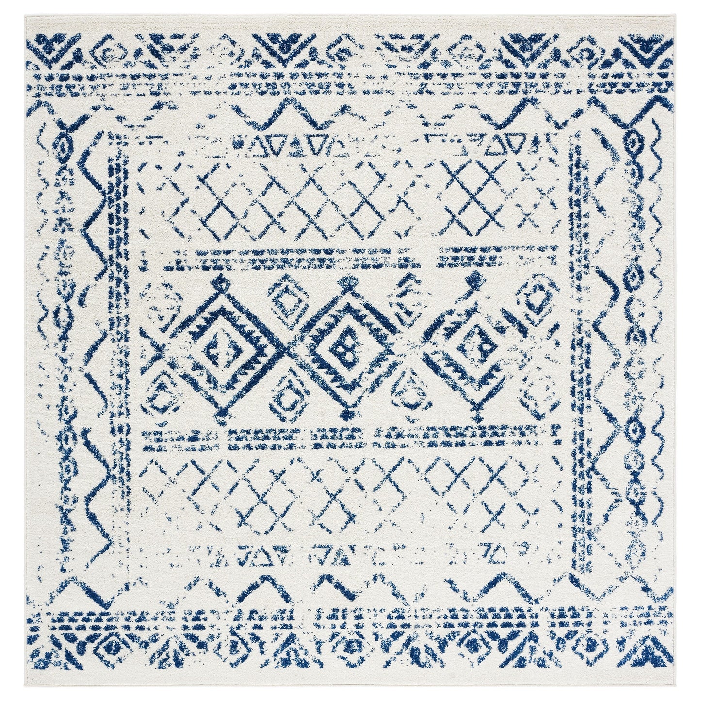 Tapis rustique marocain bohème tribal vieilli SAFAVIEH Tulum Hinnertje