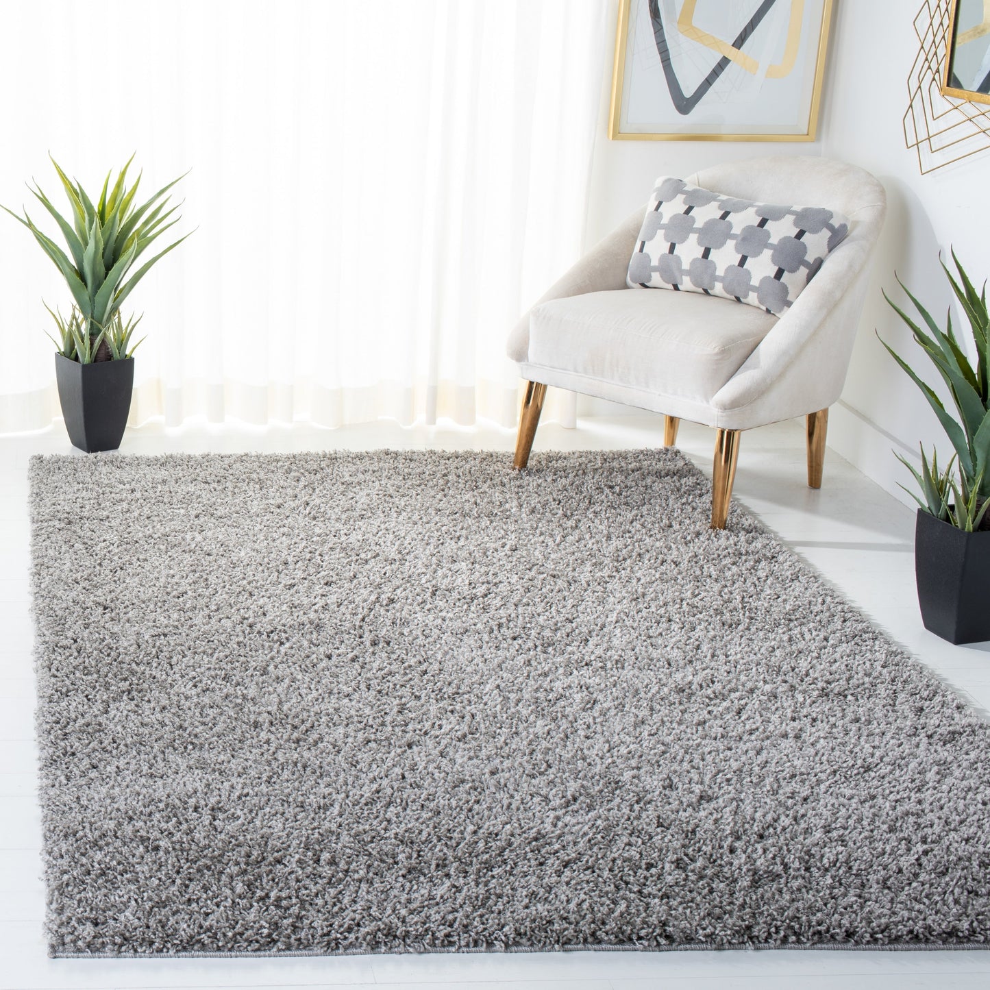 Tapis SAFAVIEH Venus Shag Durime de 4,4 cm d'épaisseur