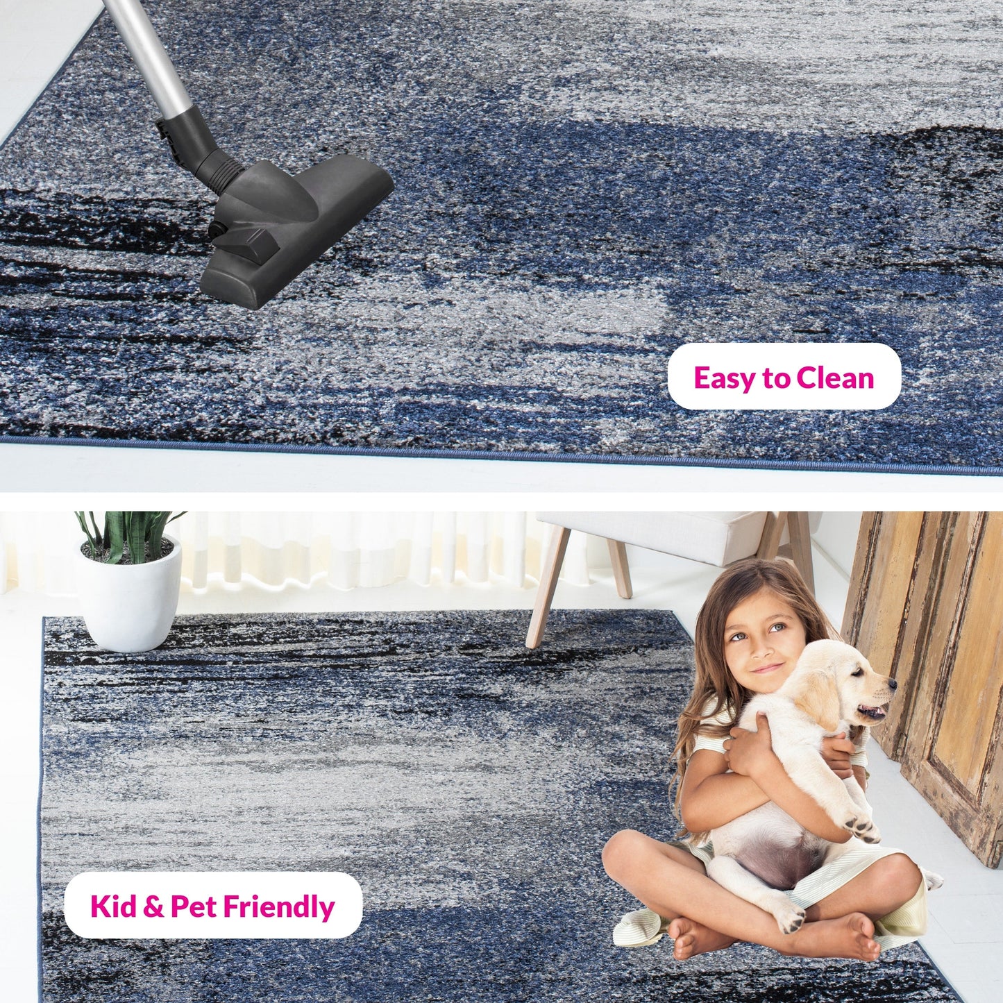 SAFAVIEH, Tapis abstrait moderne Adirondack Allegonda