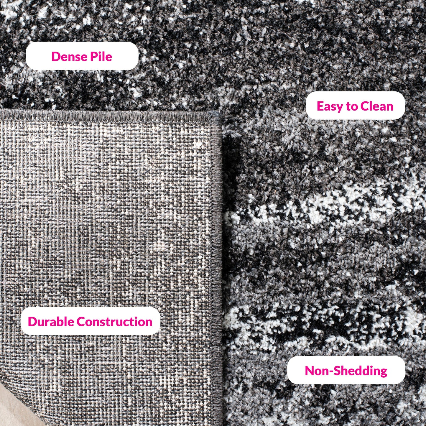 SAFAVIEH, Tapis abstrait moderne Adirondack Allegonda