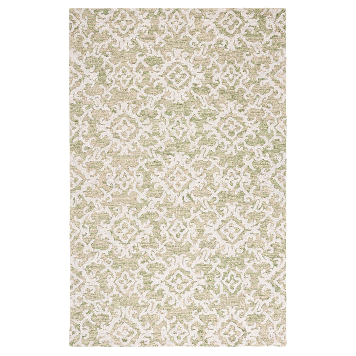 SAFAVIEH, Tapis en laine moderne à motif floral Blossom Vesela, fait main