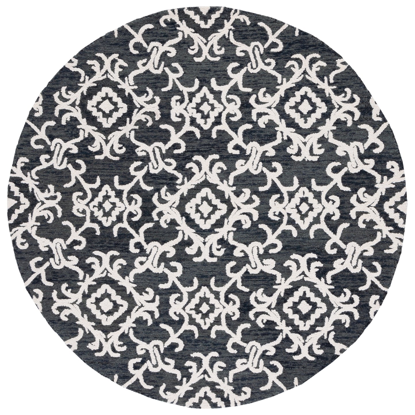 SAFAVIEH, Tapis en laine moderne à motif floral Blossom Vesela, fait main