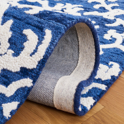 SAFAVIEH, Tapis en laine moderne à motif floral Blossom Vesela, fait main