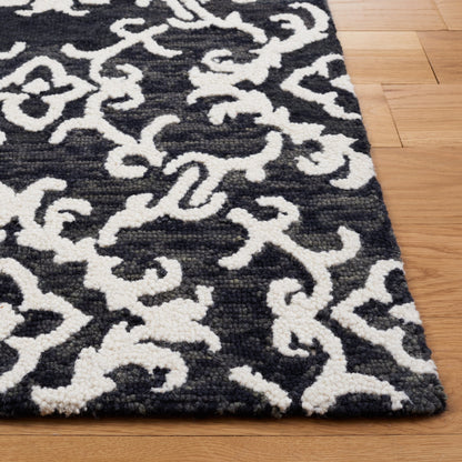 SAFAVIEH, Tapis en laine moderne à motif floral Blossom Vesela, fait main