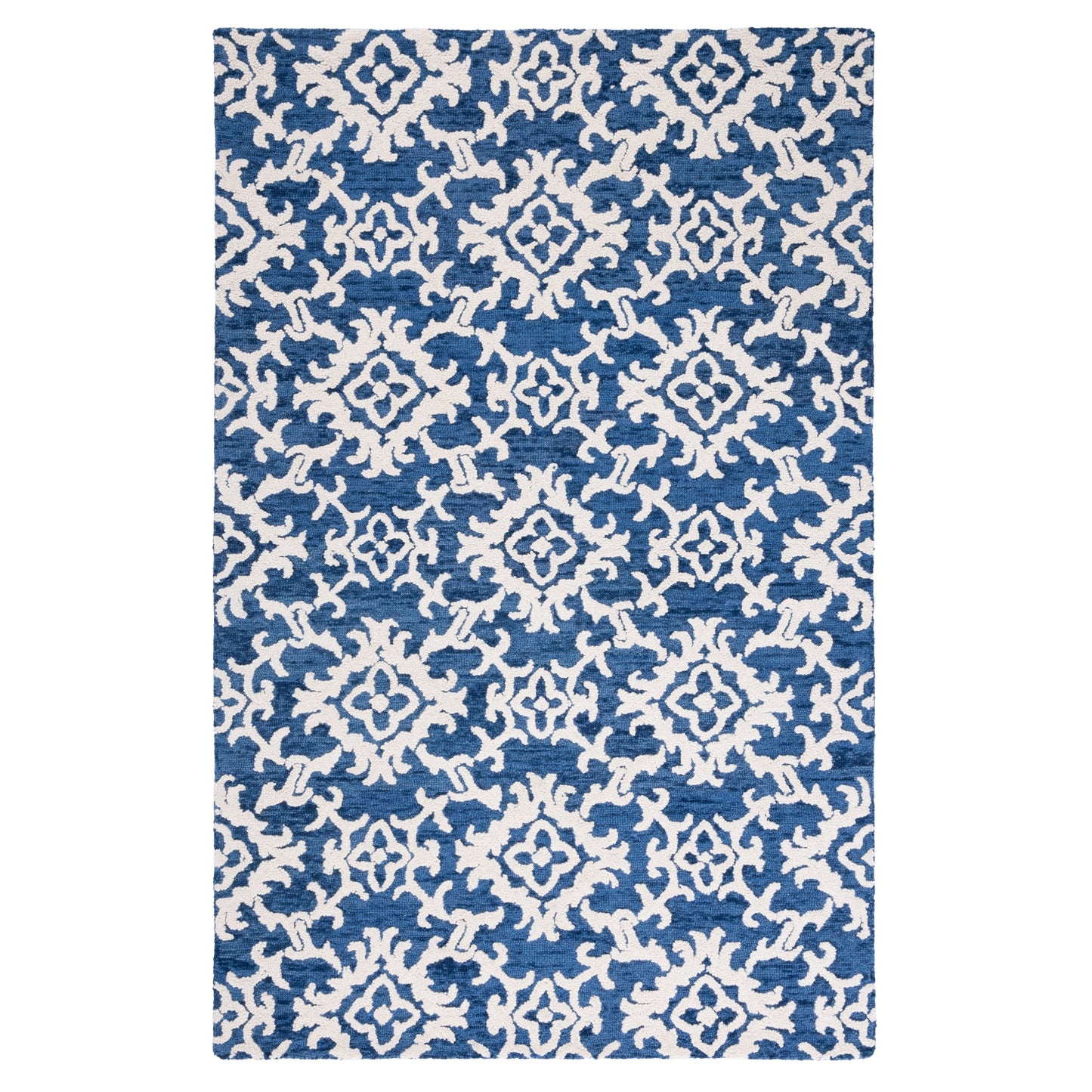 SAFAVIEH, Tapis en laine moderne à motif floral Blossom Vesela, fait main