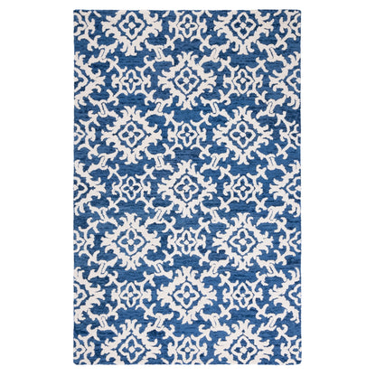 SAFAVIEH, Tapis en laine moderne à motif floral Blossom Vesela, fait main