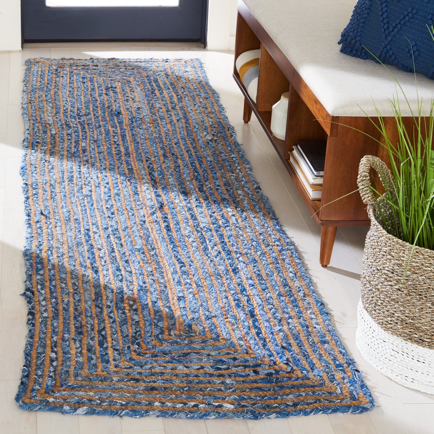 SAFAVIEH, Tapis en jute fait main de style bohème côtier Cape Cod Rietie