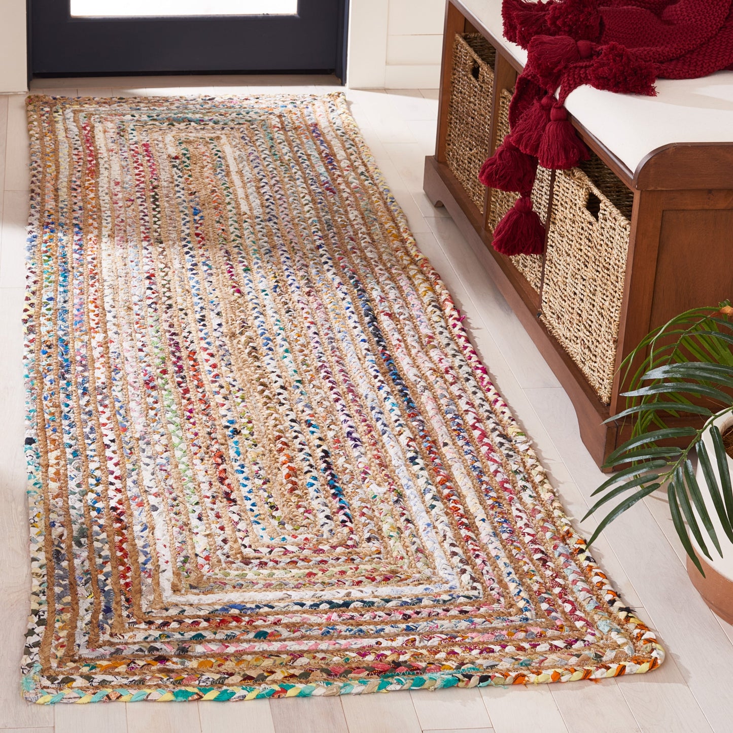 SAFAVIEH, Tapis en jute fait main de style bohème côtier Cape Cod Rietie