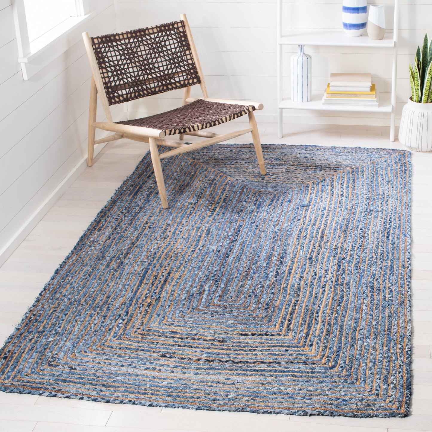 SAFAVIEH, Tapis en jute fait main de style bohème côtier Cape Cod Rietie