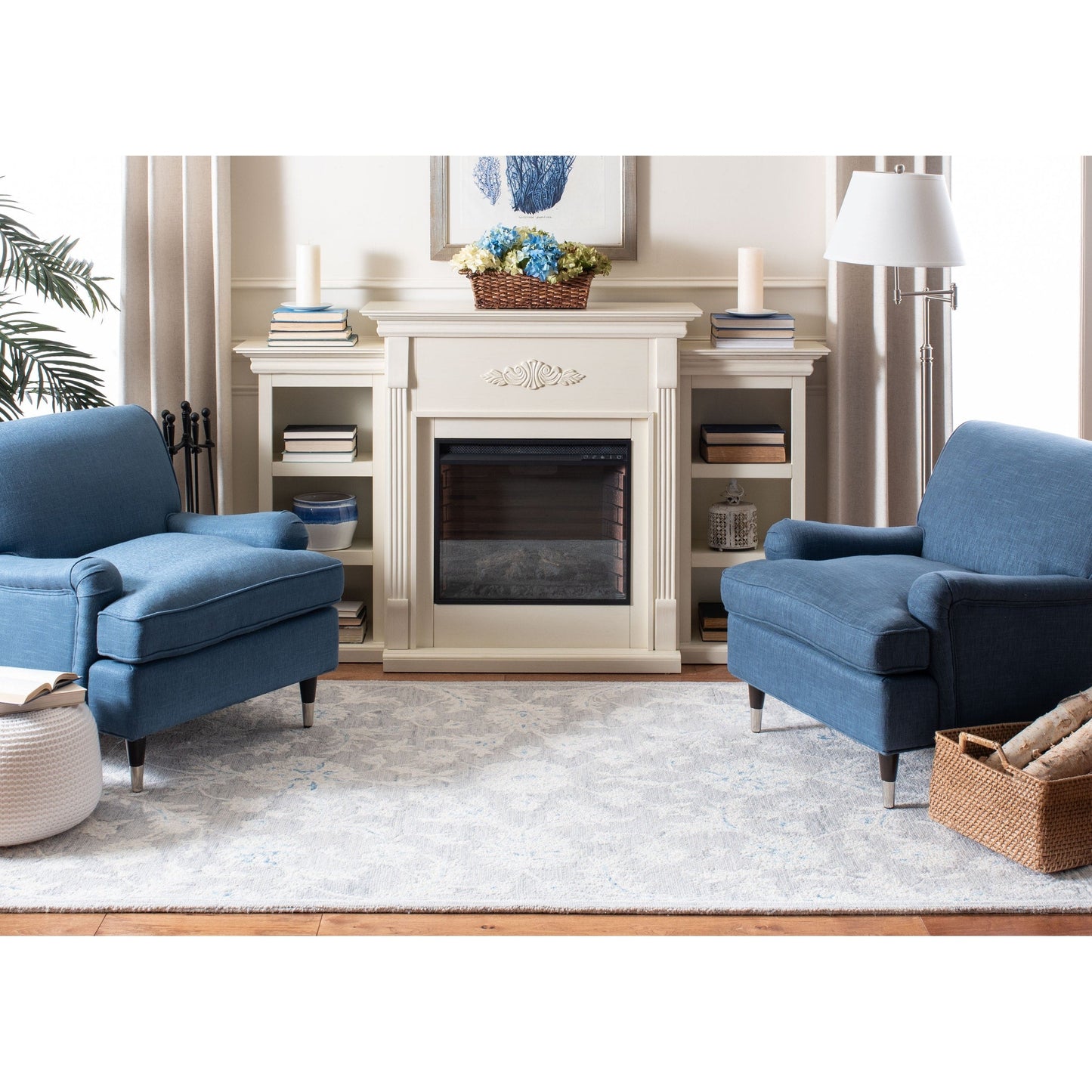 SAFAVIEH, Tapis de campagne français en laine fait main Marietje Blossom