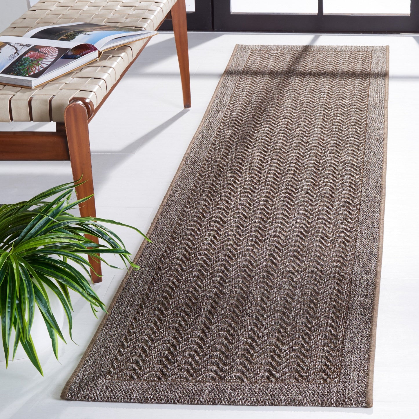 Tapis en sisal moderne nacré SAFAVIEH, Palm Beach