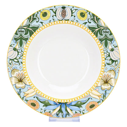 Service de table en porcelaine fine Morris Garden de STP Goods, 24 pièces pour 6 personnes