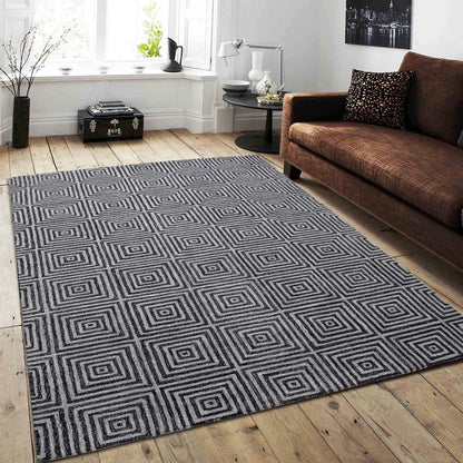 Tapis Sara de luxe fait main en laine abstraite George Towne Living