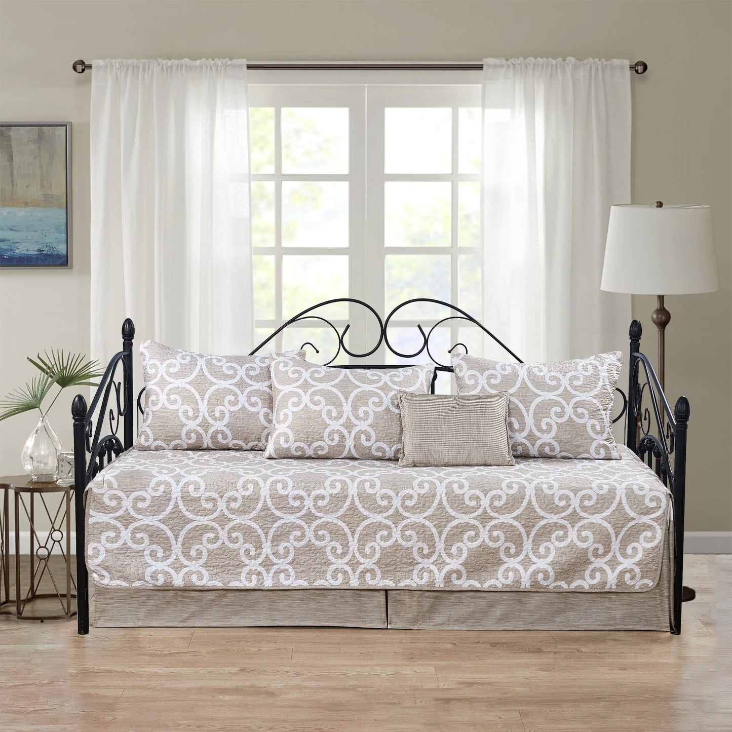 Serenta 6 Piece Cotton Blend Daybed Bedspread Coverlet Set - 75 x 39