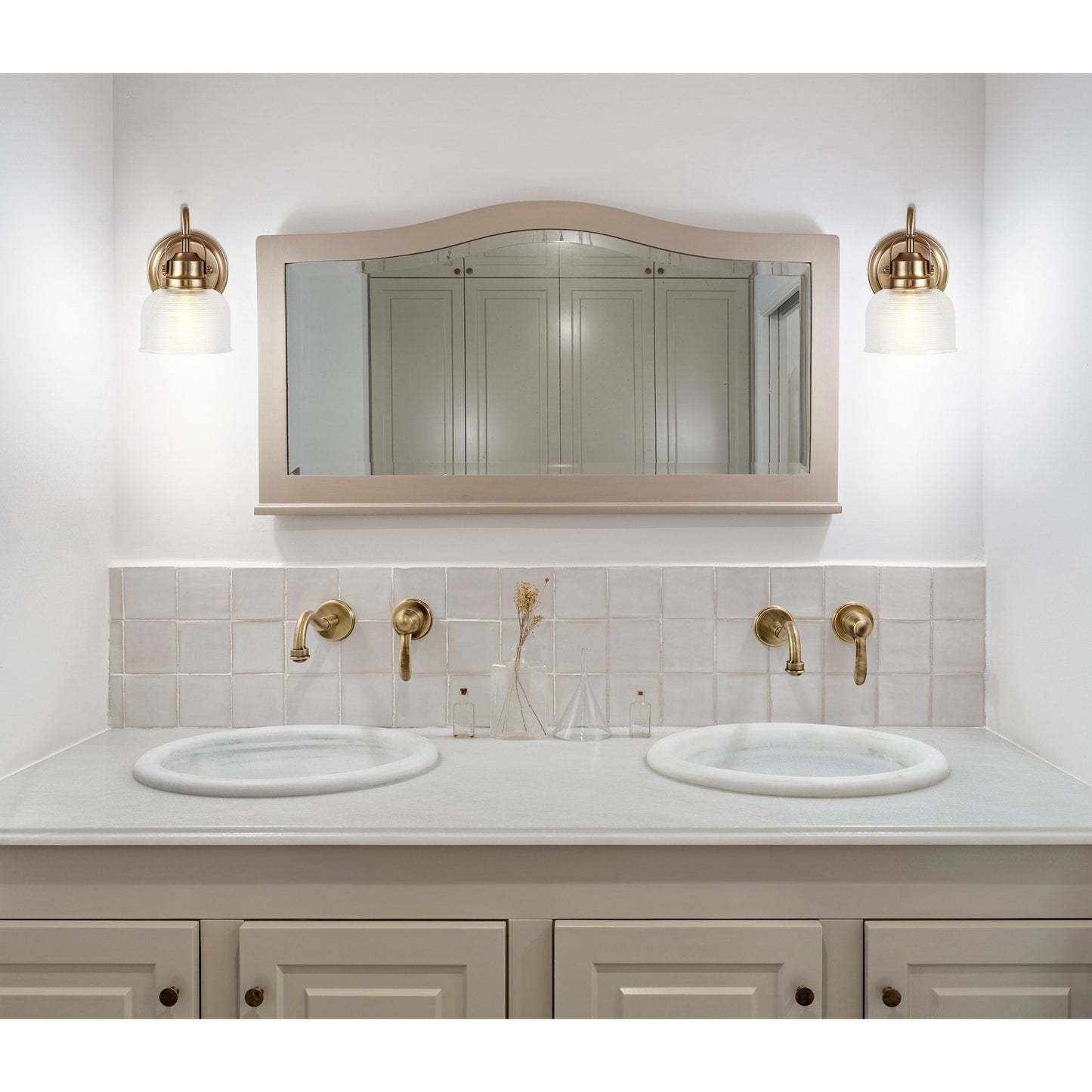 Shirley Metal/Glass LED Vanity Light, by JONATHAN Y