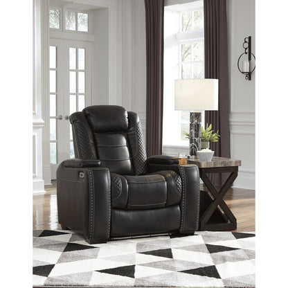 Signature Design by Ashley Party Time Black 3-Piece Home Theater Seating
