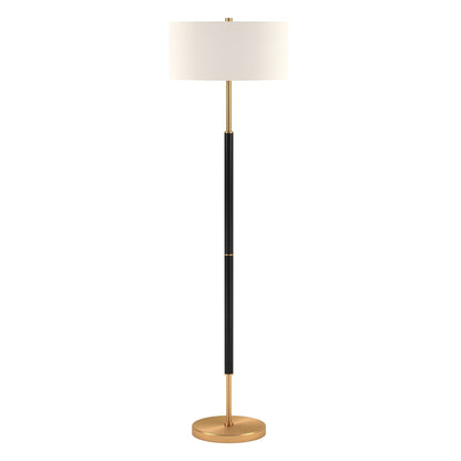 Simone 2-Light Floor Lamp with Fabric Shade