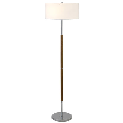 Simone 2-Light Floor Lamp with Fabric Shade