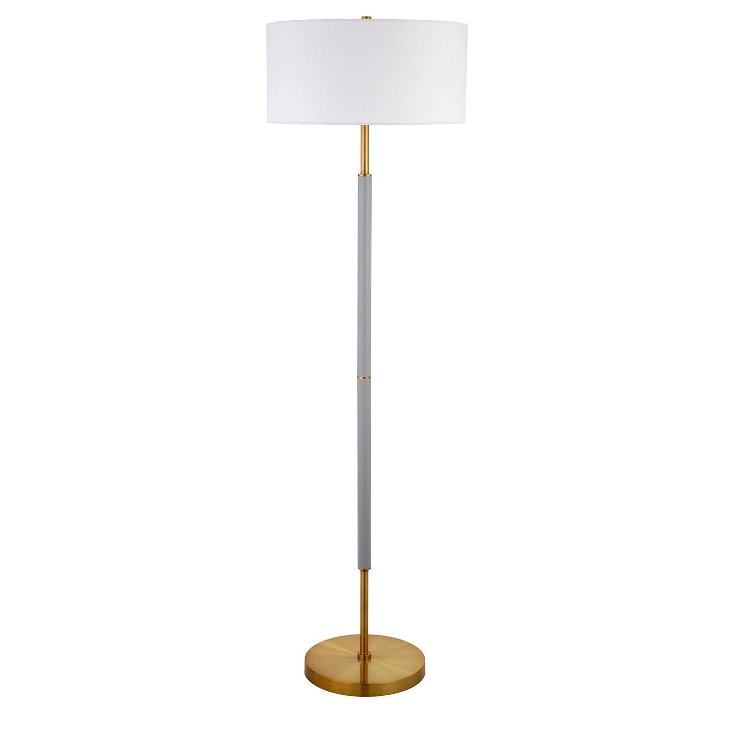 Simone 2-Light Floor Lamp with Fabric Shade