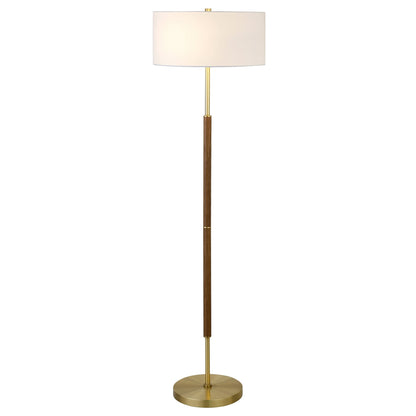 Simone 2-Light Floor Lamp with Fabric Shade