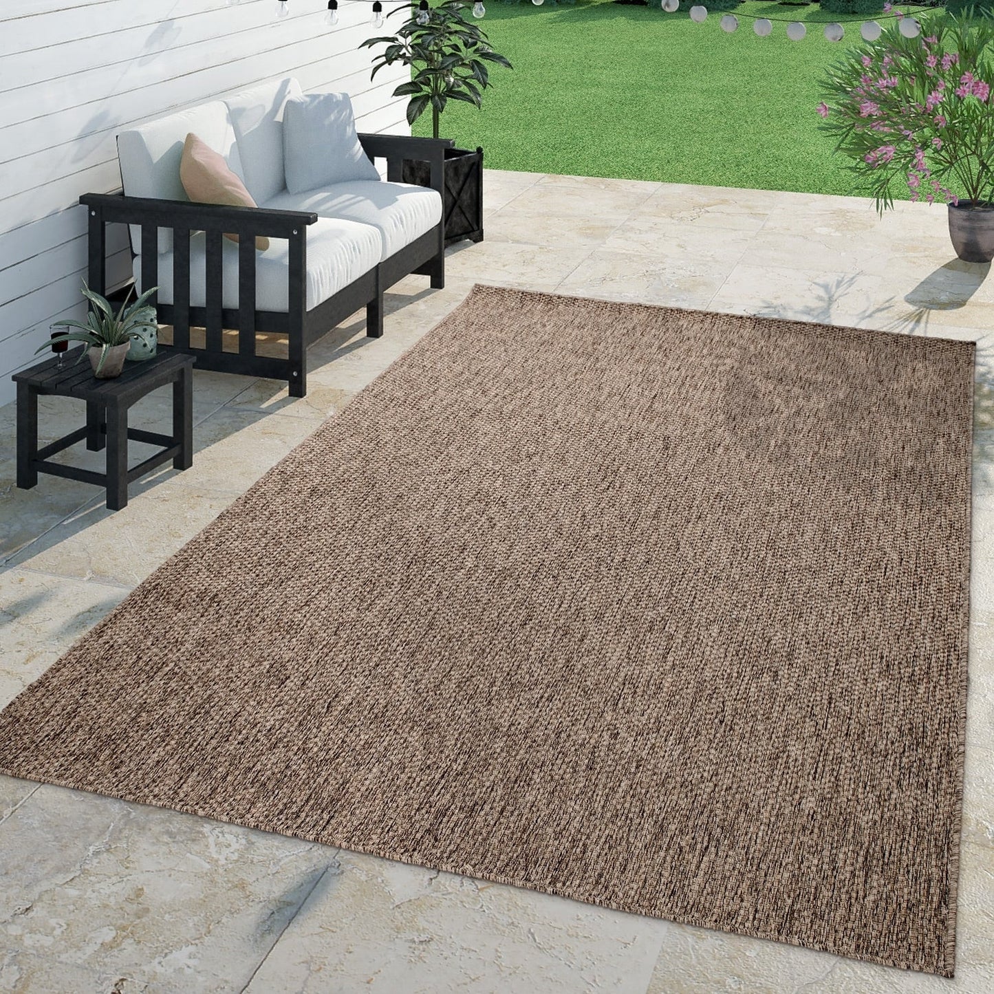 Variegated Waterproof Outdoor Rug for Patio