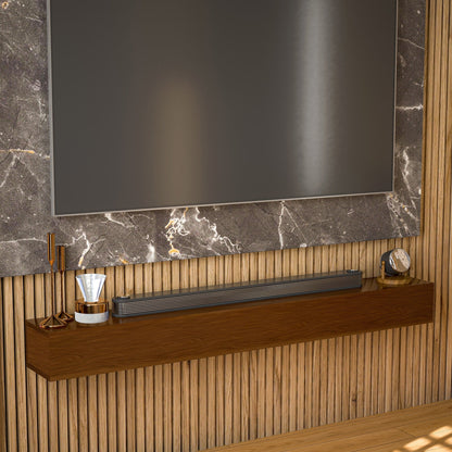 Étagère flottante murale pour manteau de cheminée en pin massif