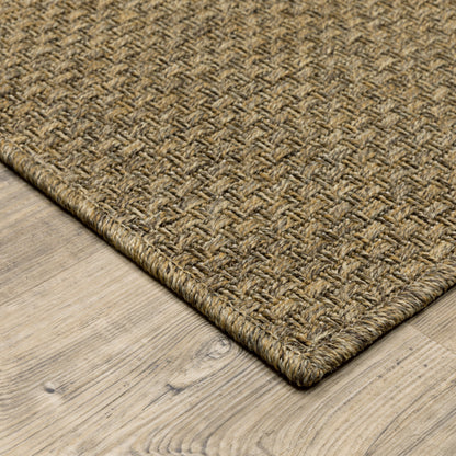 Style Haven Veranda Tonal Woven Basket Weave Indoor-Outdoor Rug
