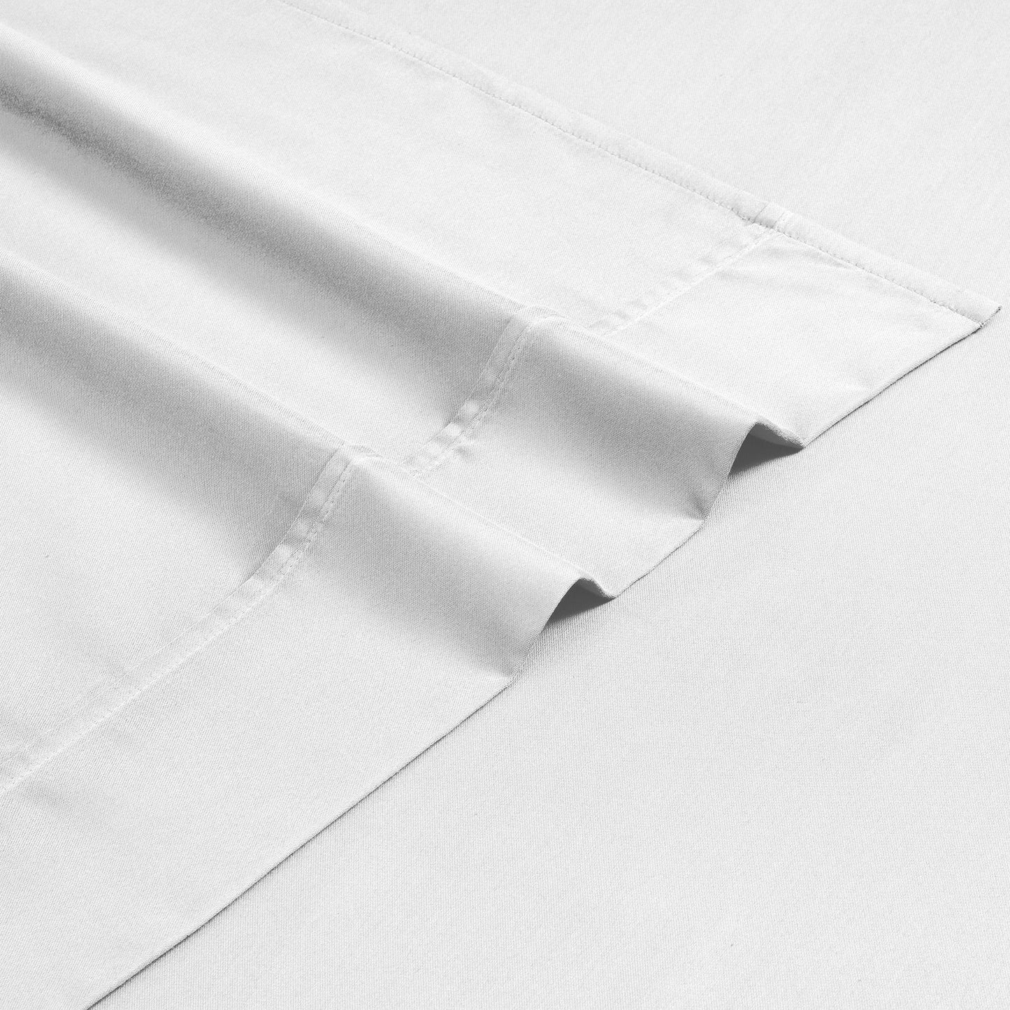 Superior Cotton Blend 1200 Thread Count Solid Deep Pocket Bed Sheet Set