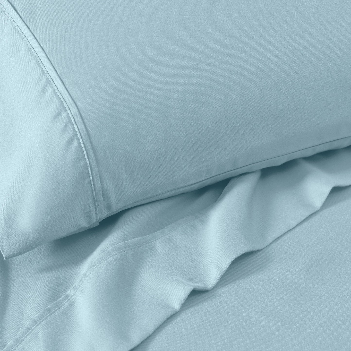 Superior Cotton Blend 1200 Thread Count Solid Deep Pocket Bed Sheet Set