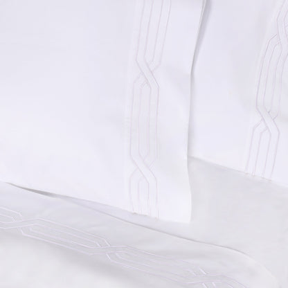 Parure de draps unie écologique en coton égyptien de qualité supérieure 1 200 fils