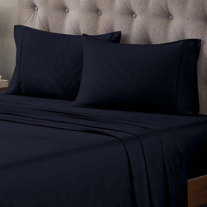 Superior Egyptian Cotton 400 Thread Count Solid Deep Pocket Bed Sheet Set