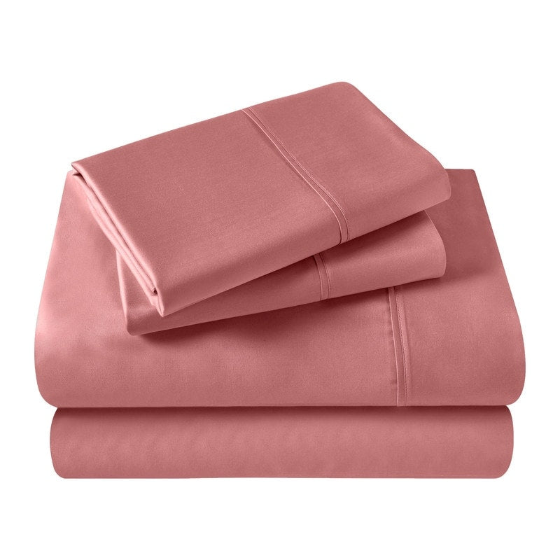 Superior Egyptian Cotton 400 Thread Count Solid Deep Pocket Bed Sheet Set