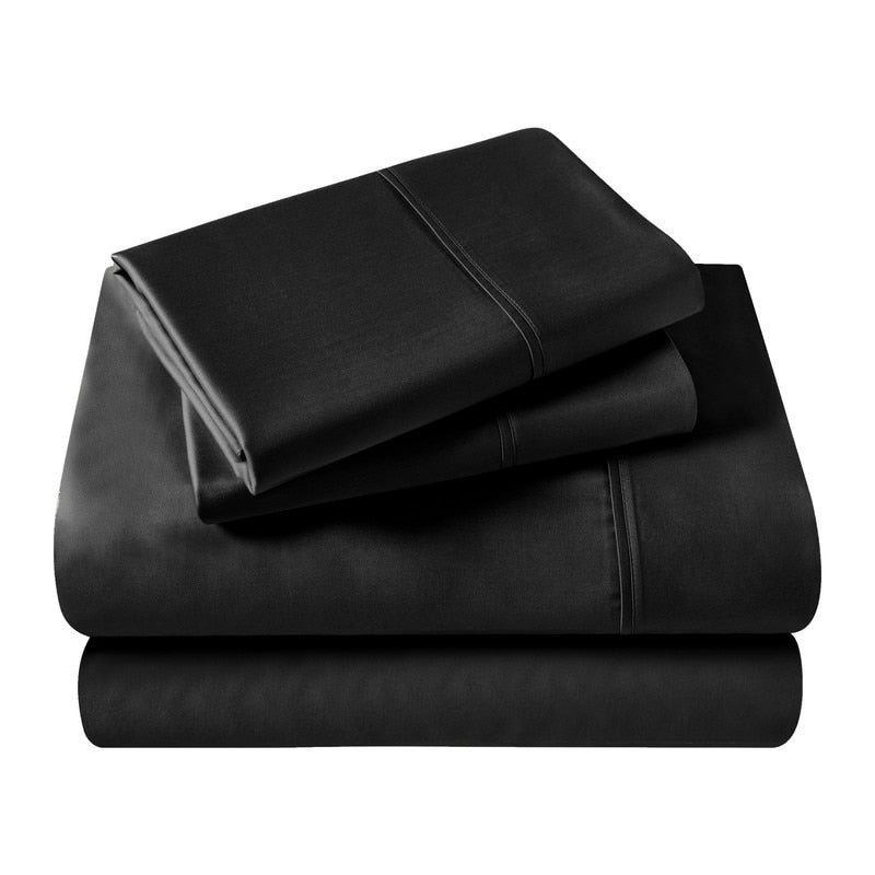 Superior Egyptian Cotton 400 Thread Count Solid Deep Pocket Bed Sheet Set