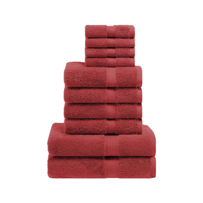 Superior Egyptian Cotton Pile Heavyweight 10-Piece Towel Set
