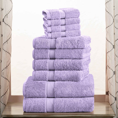 Superior Egyptian Cotton Pile Heavyweight 10-Piece Towel Set