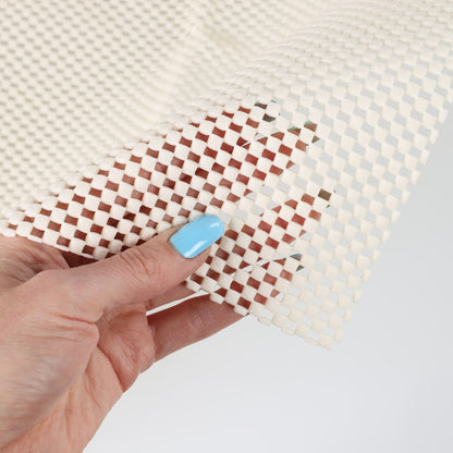 Superior Rio Reversible Non-Slip Grip Foam Mesh Indoor Area Rug Pad - Cream