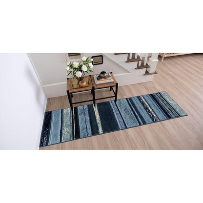 The Curated Nomad Sultan Multicolor Striped Boho Area Rug