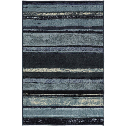 The Curated Nomad Sultan Multicolor Striped Boho Area Rug