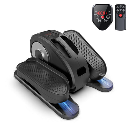 Under Desk Elliptical Machine, Elliptical Trainer with Remote Control Seated Pedal Exerciser for Seniors Adults and Teens