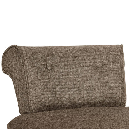 VEIKOUS Makeup Vanity Stool Chair with Low Back and Wood Legs-17.3 x 15.7 x 25.1