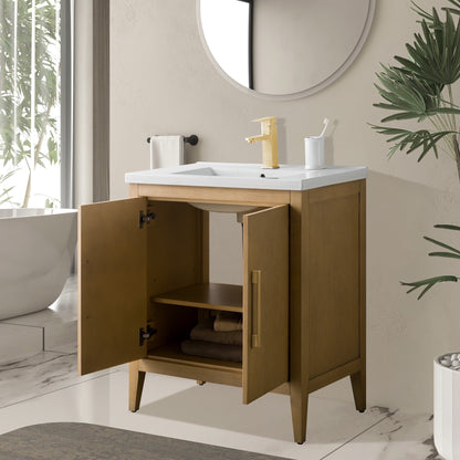 Meuble-lavabo simple Vanity Art 20, 24 ou 30 avec dessus en céramique